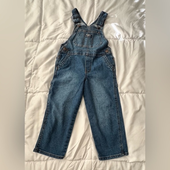 Oshkosh B'Gosh Denim Carpenter Bib Overalls for Kids - Picture 1 of 5